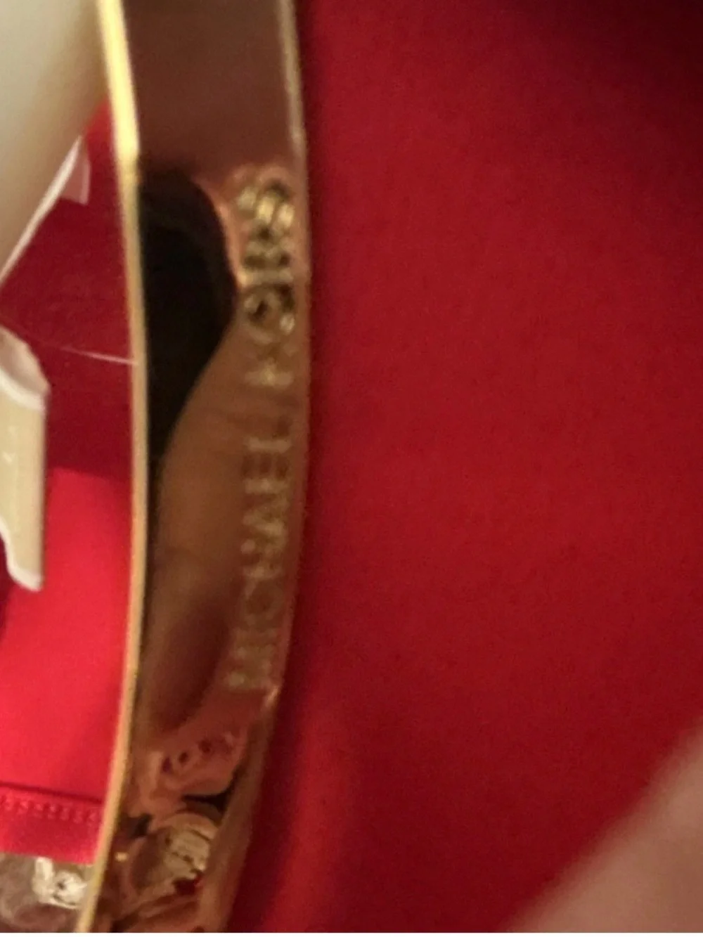 Michael Kors Bright Red Long-Sleeve Blouson Dress